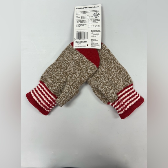 Rockford Red Heel "Sock Monkey" Mittens - Picture 2 of 4